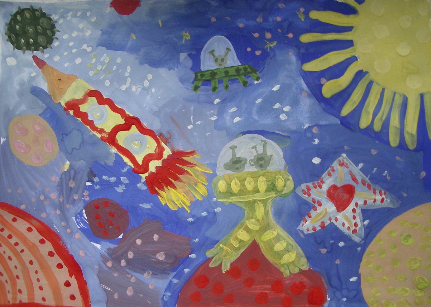 Презентация рисуем космос 1 класс презентация. Рисунок на тему космос. Детский рисунок на тему космос. Рисунки на тему космос для детей. Рисование в старшей группе на тему космос.