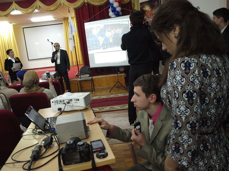 Радиосвязь политехнического колледжа Республики Ингушетия с МКС 5 декабря 2015г.
