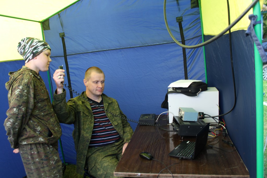 Радиосвязь Вологодского туристического слёта  с 52-м экипажем МКС